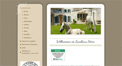 Desktop Screenshot of landhaus-peters.com
