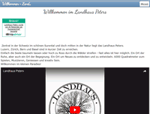 Tablet Screenshot of landhaus-peters.com